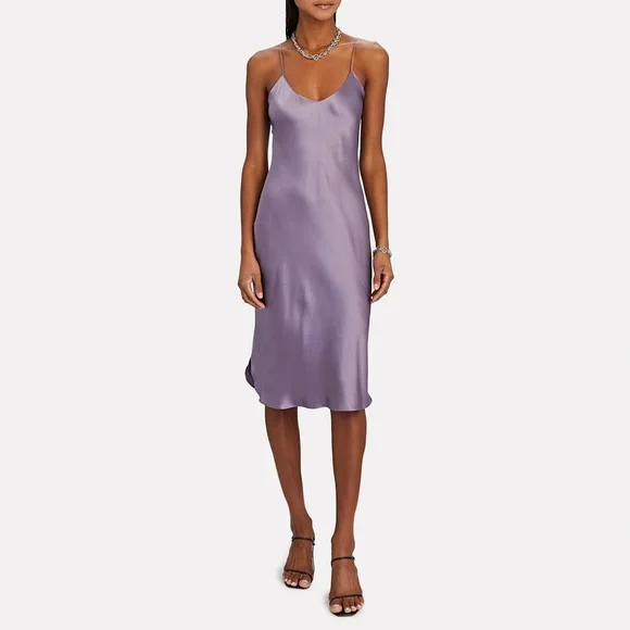 NILI LOTAN Satin-Finish Cami Dress - Picture 3 of 4